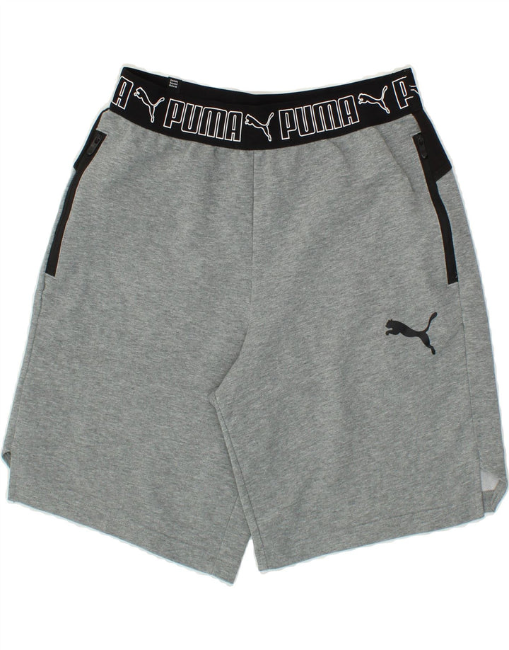 PUMA Mens Graphic Sport Shorts Small  Grey Vintage Puma and Second-Hand Puma from Messina Hembry 