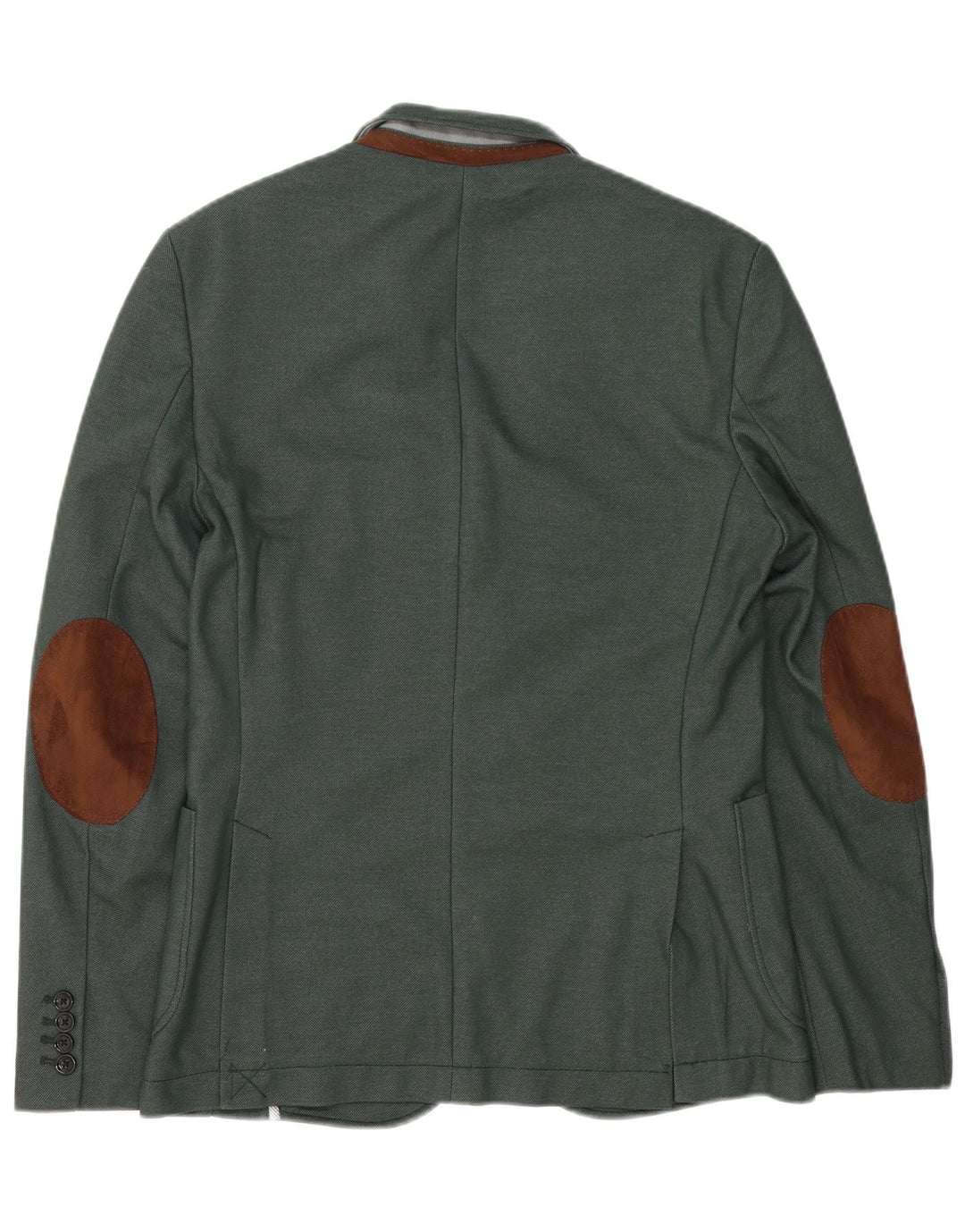 Zara Herren 2-Knopf-Blazerjacke UK 38 Mittelgrün