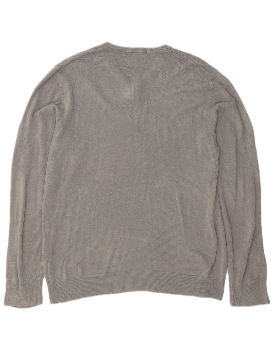 Marks & Spencer Herren-Pullover mit V-Ausschnitt, groß, Acryl, Grau