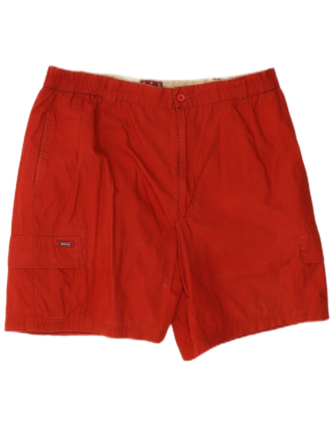Brugi Herren Cargo Shorts XL W38 Rote Baumwolle
