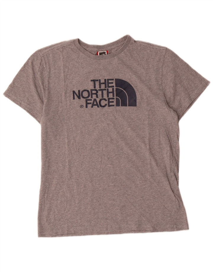 The North Face Herren-T-Shirt mit Grafik, mittelgrau gesprenkelte Baumwolle