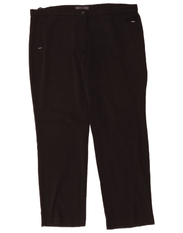 Marks & Spencer Damen Slim Fit Freizeithose UK 16 Large W36 L29 Schwarz