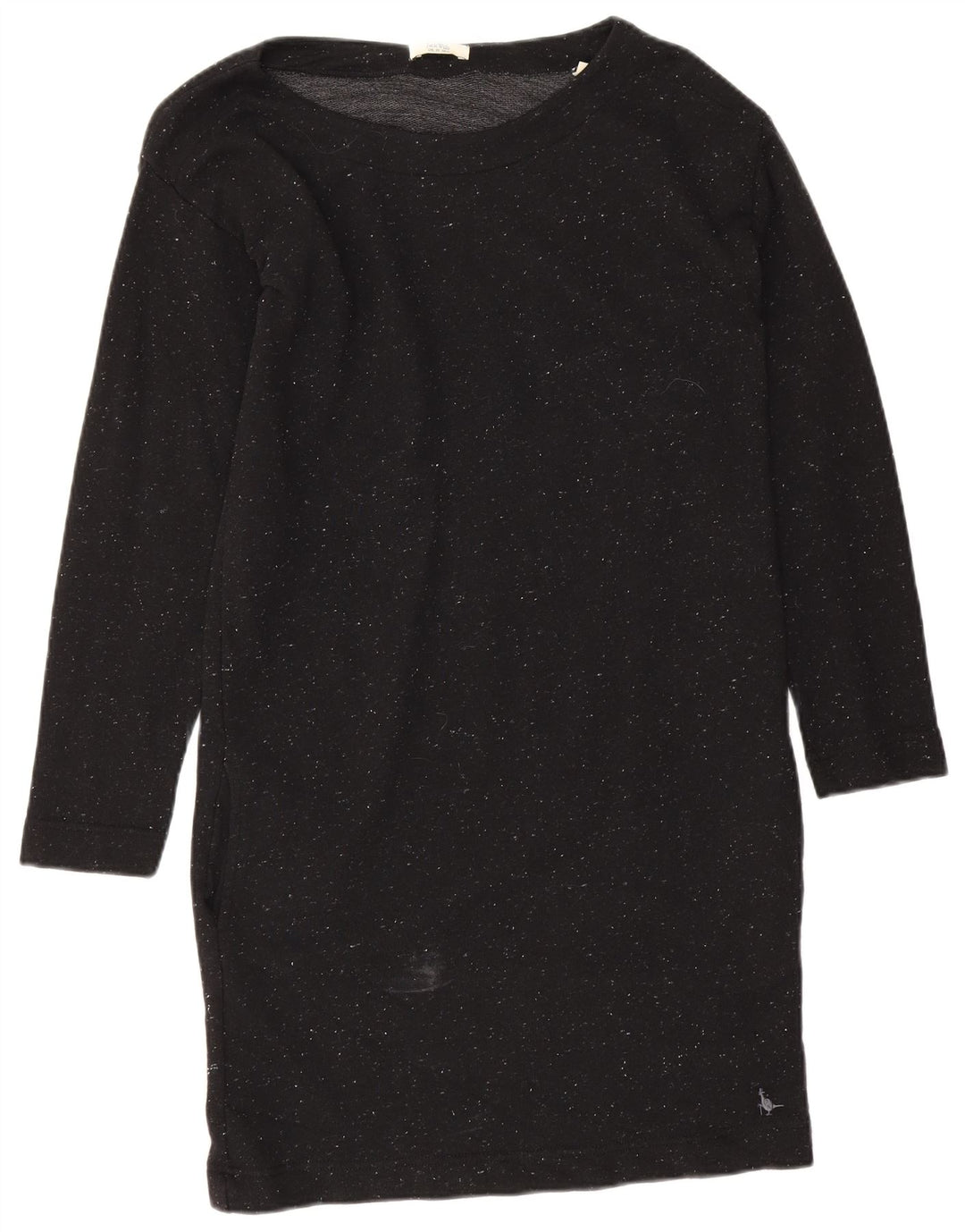 Jack Wills Damen-Übergröße-Pulloverkleid, Gr. 10, Größe S, Schwarz gefleckt