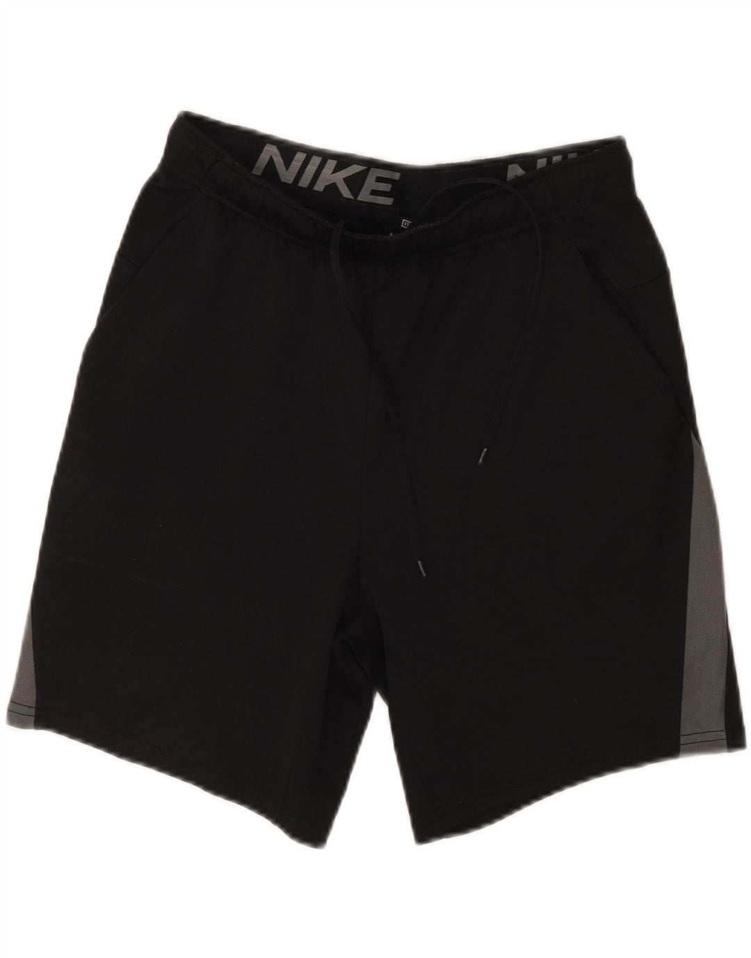 Nike Herren Dri Fit Standard Sportshorts Mittelschwarzes Colourblock-Polyester