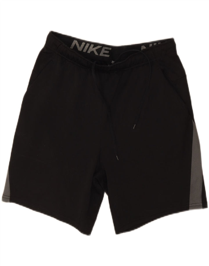 Nike Herren Dri Fit Standard Sportshorts Mittelschwarzes Colourblock-Polyester