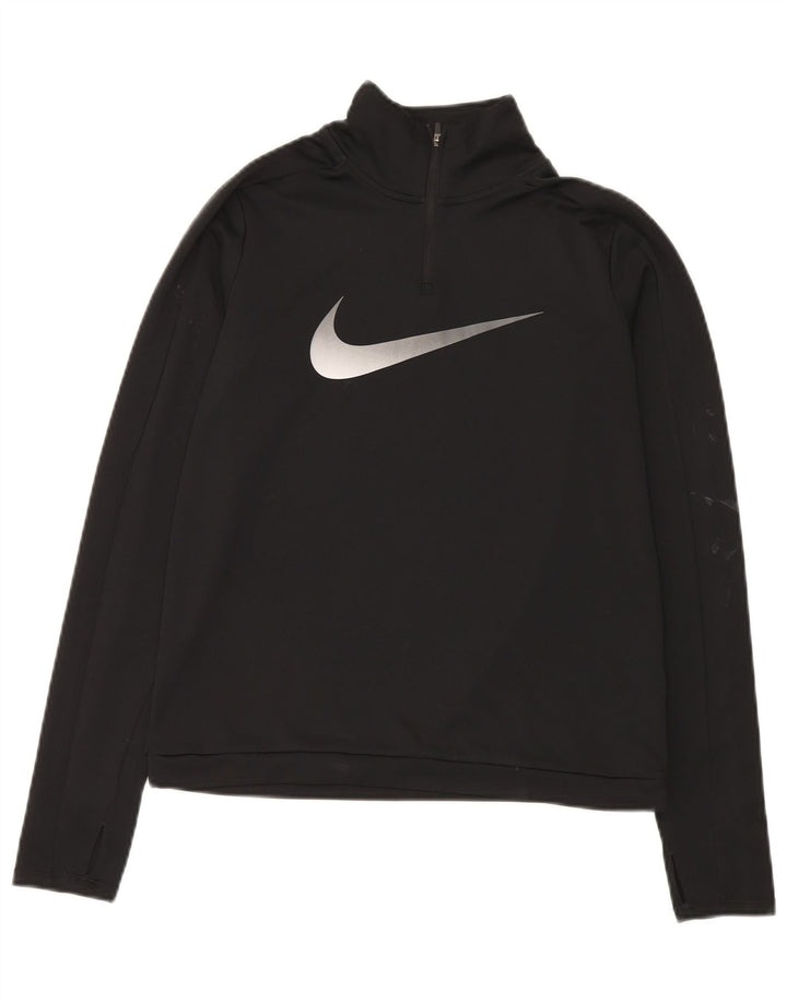Nike Herren Dri Fit Graphic Pullover-Trainingsanzugoberteil, Größe S, Schwarz, Sport
