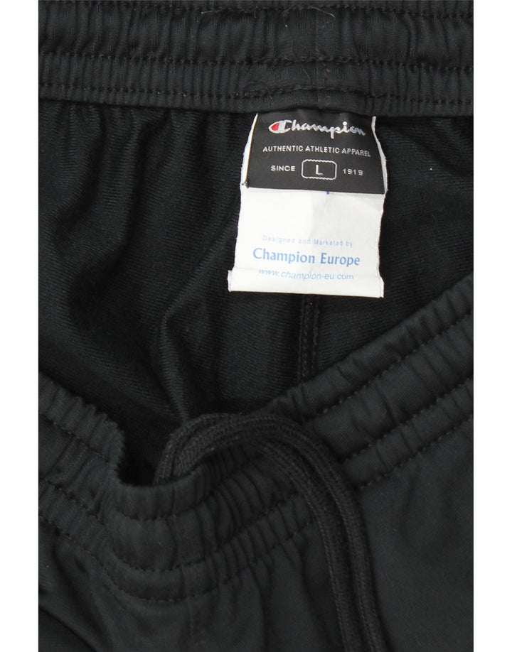 Champion Herren-Trainingshose, groß, aus schwarzem Polyester