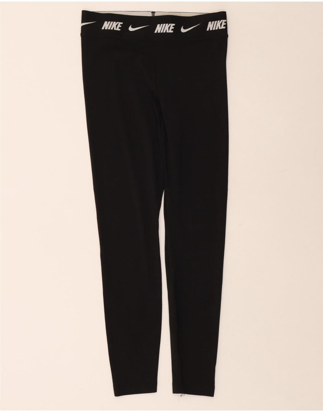 NIKE Womens Tight Fit Graphic Leggings UK 12 Medium  Black