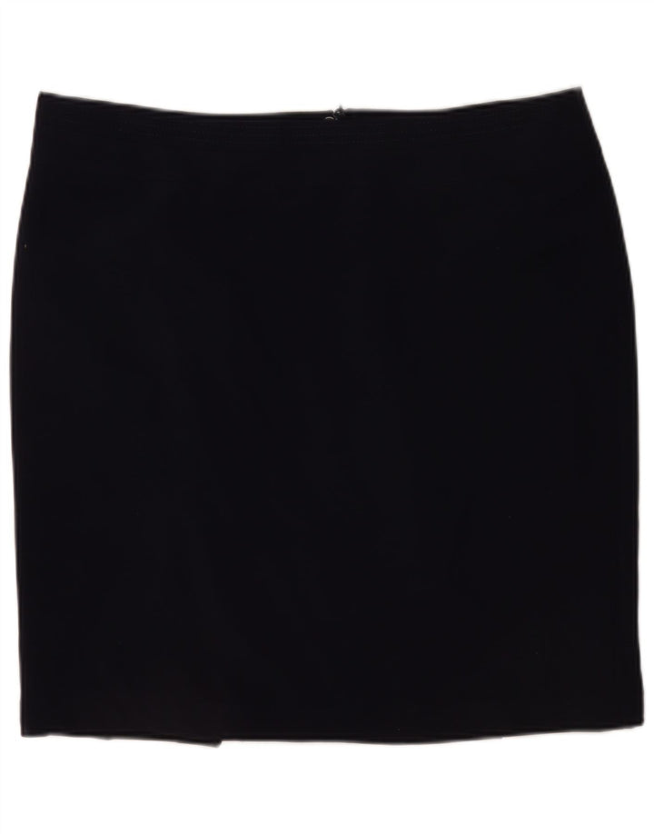Marks & Spencer Damen Minirock UK 20 2XL W40 Marineblau Polyester