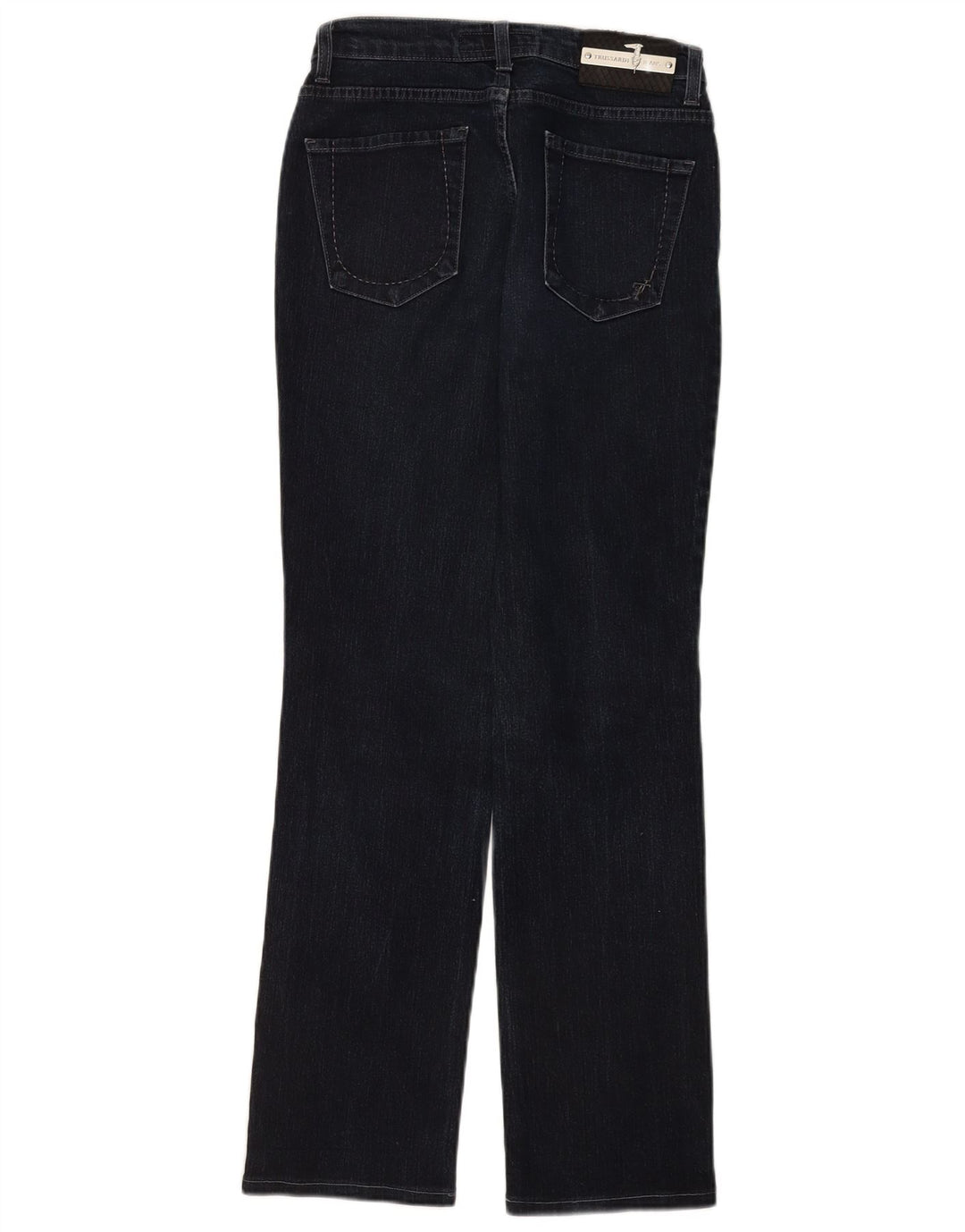Trussardi Damen Straight Jeans W26 L30 Marineblaue Baumwolle