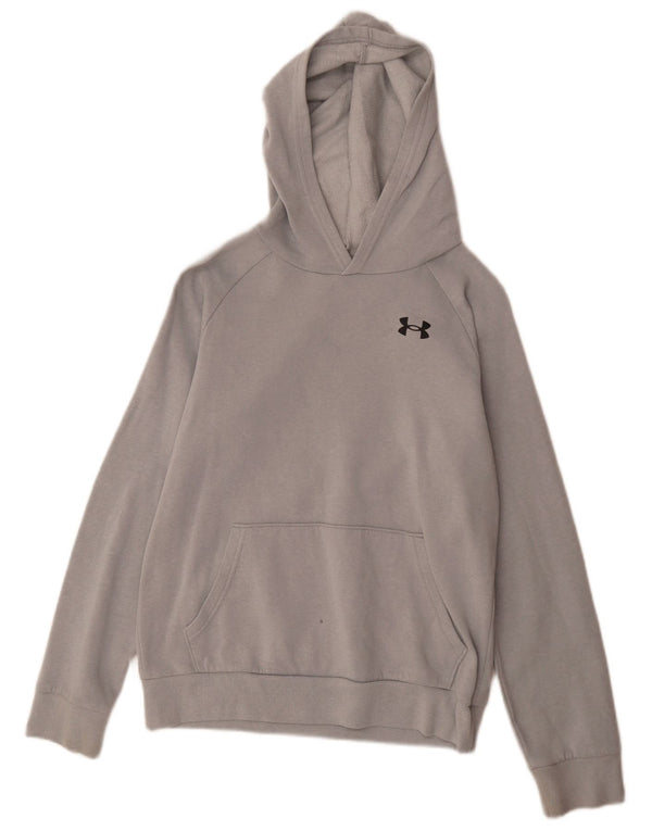 Under Armour Jungen-Kapuzenpullover, 12–13 Jahre, groß, graue Baumwolle