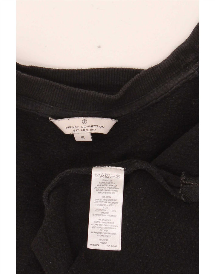 French Connection Damen-Sweatshirt mit Grafik, Gr. 10, Größe S, Schwarz