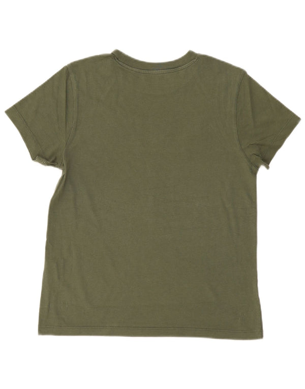Vans Damen-T-Shirt mit Grafik, UK 12, mittlere Khaki-Baumwolle