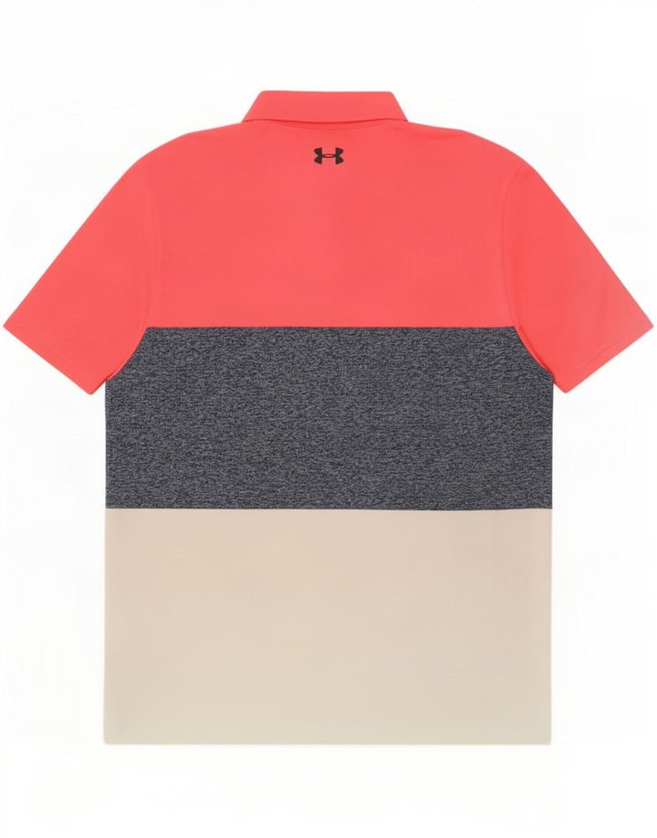 Under Armour Herren-Poloshirt, mittelgroß, mehrfarbig, Colourblock-Polyester