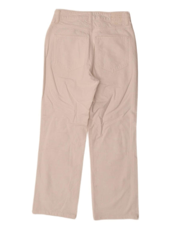 Zara Damen High Rise Straight Jeans EU 36 XS W26 L26 Weiß