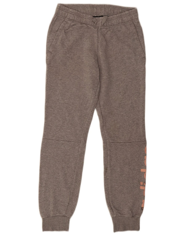 ADIDAS Damen Trainingshose Jogger UK 8/10 Small Grey Flecked