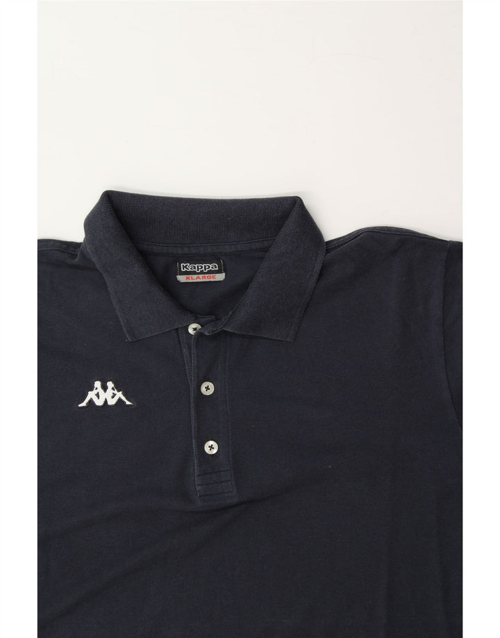 KAPPA Mens Polo Shirt XL Navy Blue Cotton Vintage Kappa and Second-Hand Kappa from Messina Hembry 