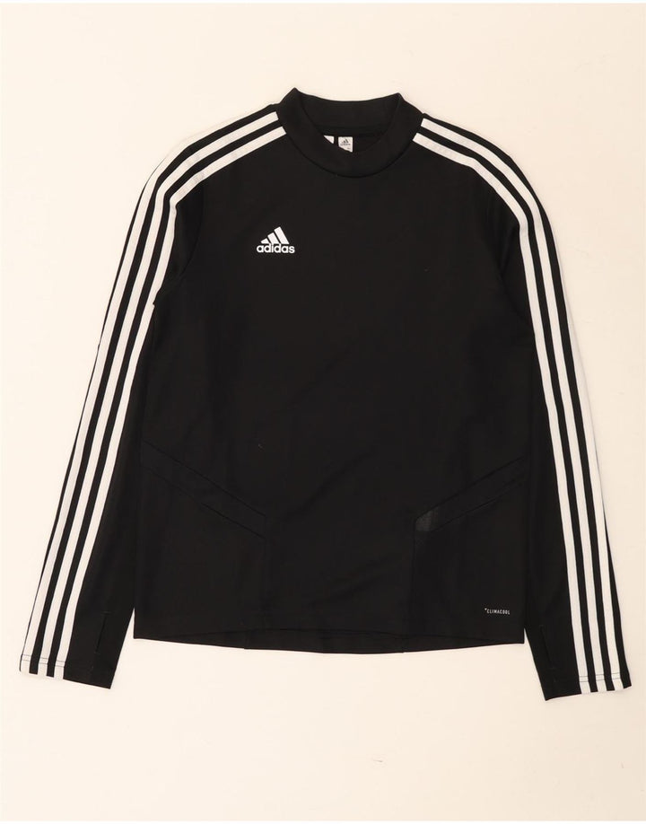 ADIDAS Jungen Climacool Top Langarm 11-12 Jahre Schwarzes Polyester