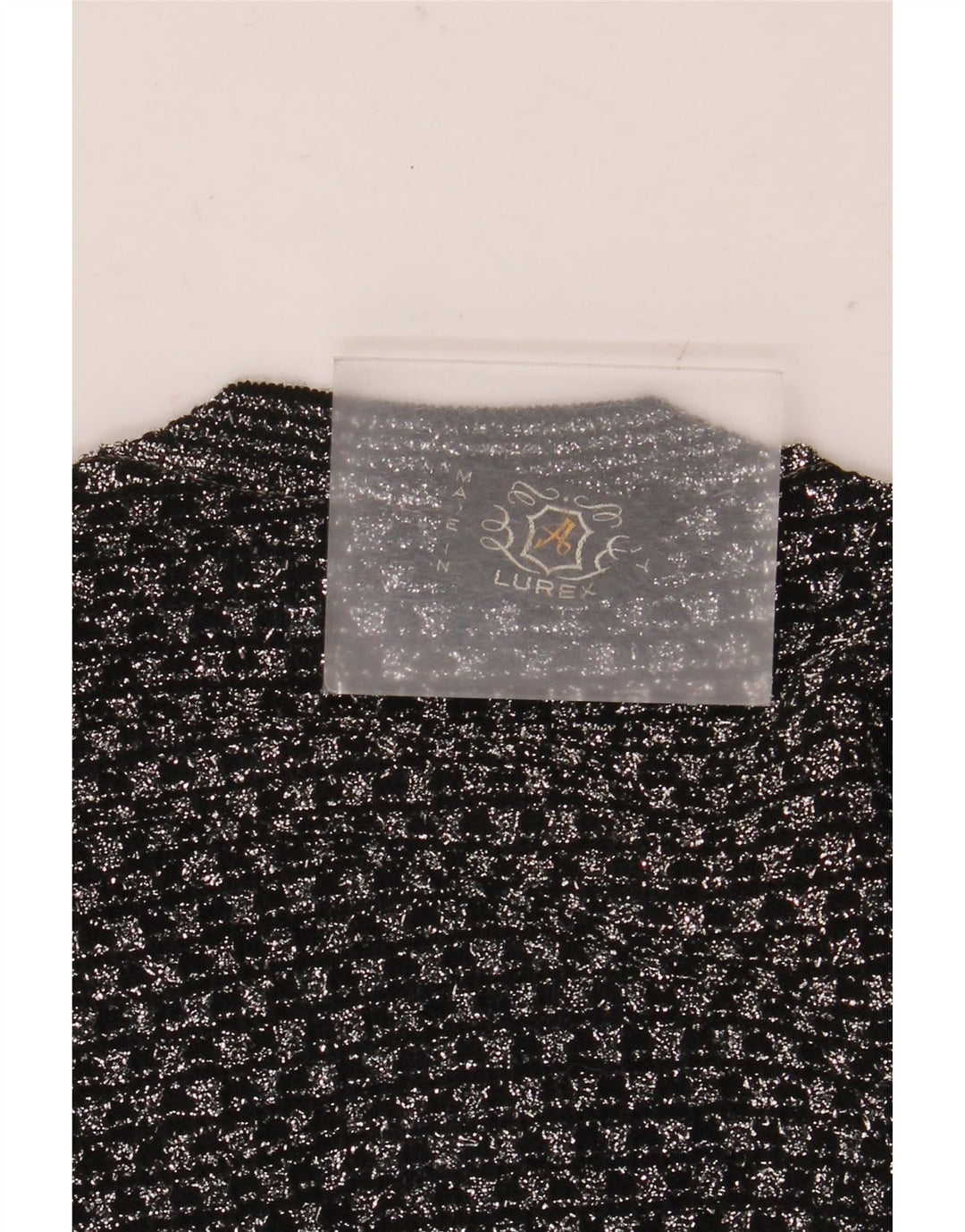 Vintage Damen Weste Tank Top UK 14 Medium Schwarz Geometrisch