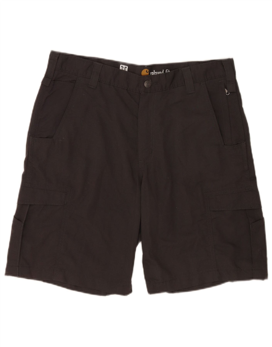 Carhartt Herren Relaxed Fit Cargo Shorts W36 Large Grau Baumwolle