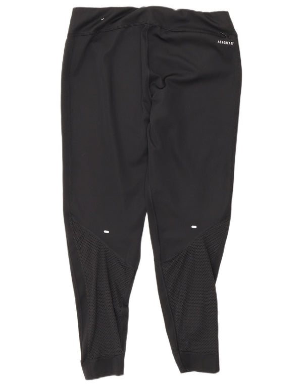 Adidas Damen Aeroready Leggings UK 16/18 Large Schwarz
