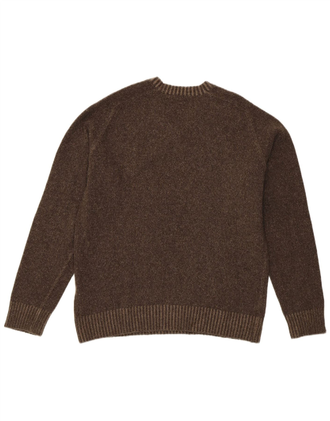 Marlboro Classics Damen-Pullover mit V-Ausschnitt, UK 14, mittelbraune Wolle