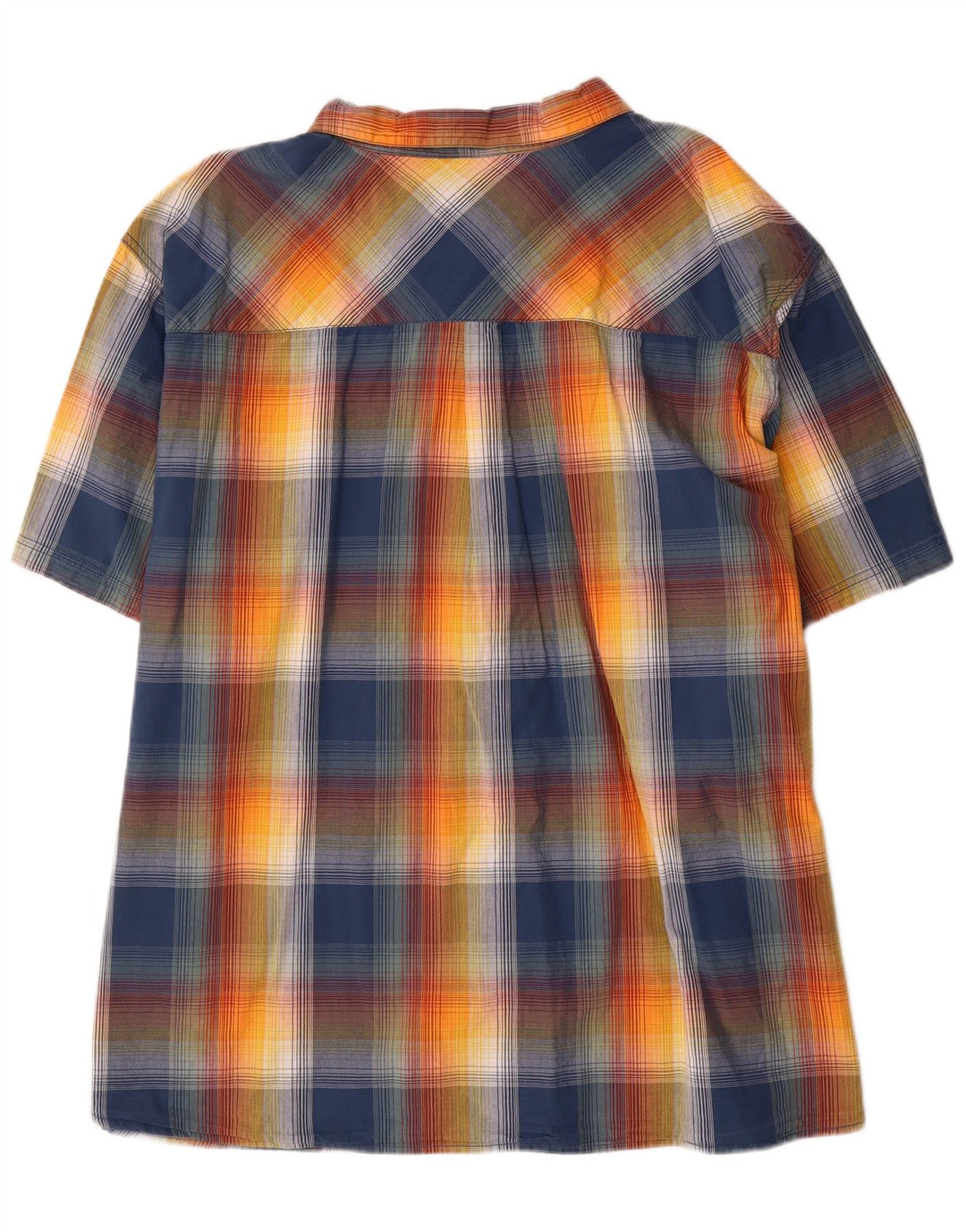 Weird Fish Herren-Kurzarmhemd 5XL, mehrfarbig, kariert, Baumwolle