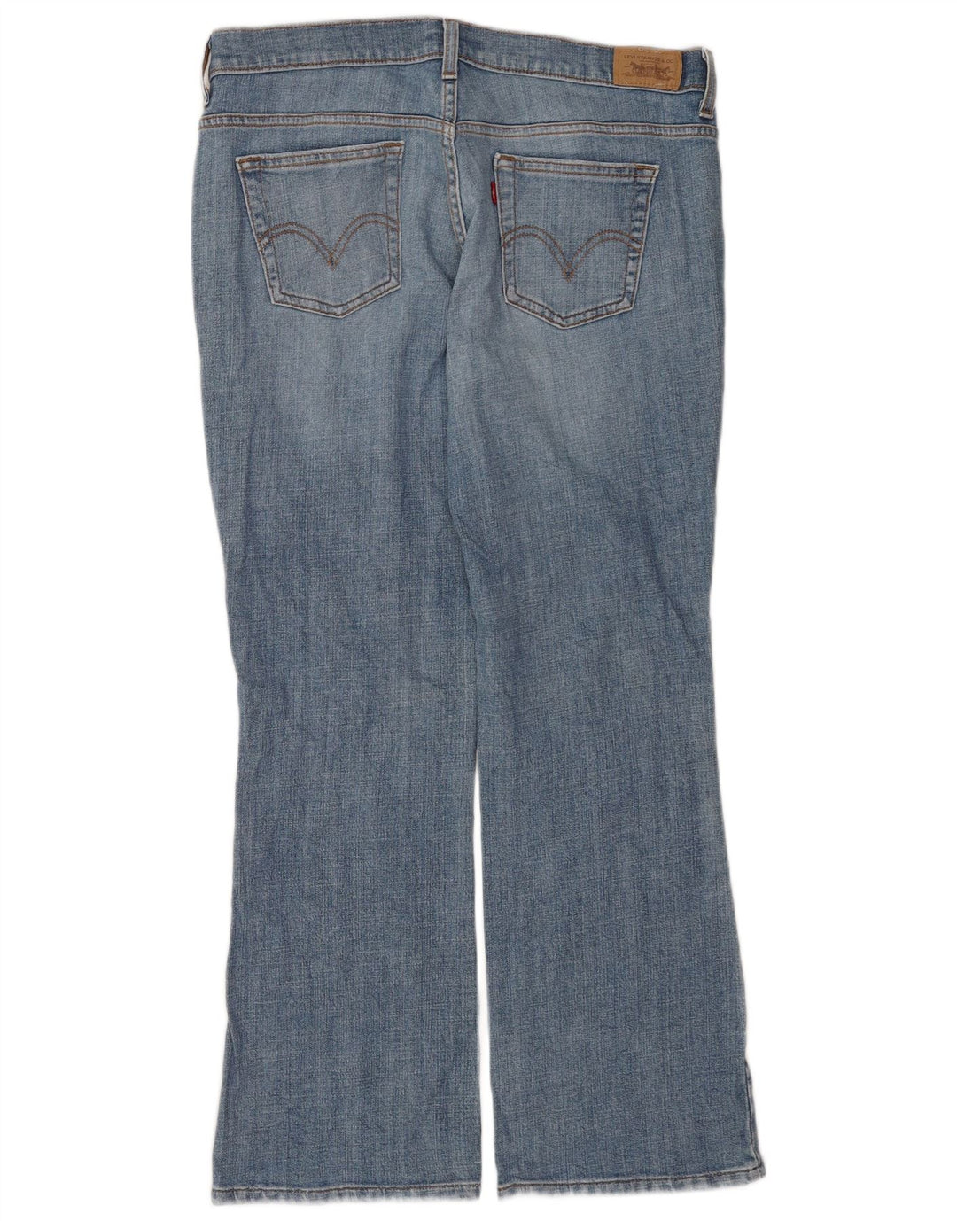Levi's Damen 515 Bootcut Jeans US 12 Large W32 L30 Blaue Baumwolle