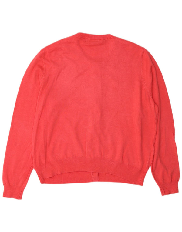 Marks & Spencer Damen Strickjacke Pullover UK 20 2XL Rosa Viskose