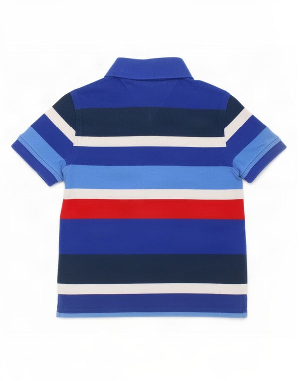 Tommy Hilfiger Poloshirt für Jungen, 4–5 Jahre, XS, blau gestreift, Baumwolle