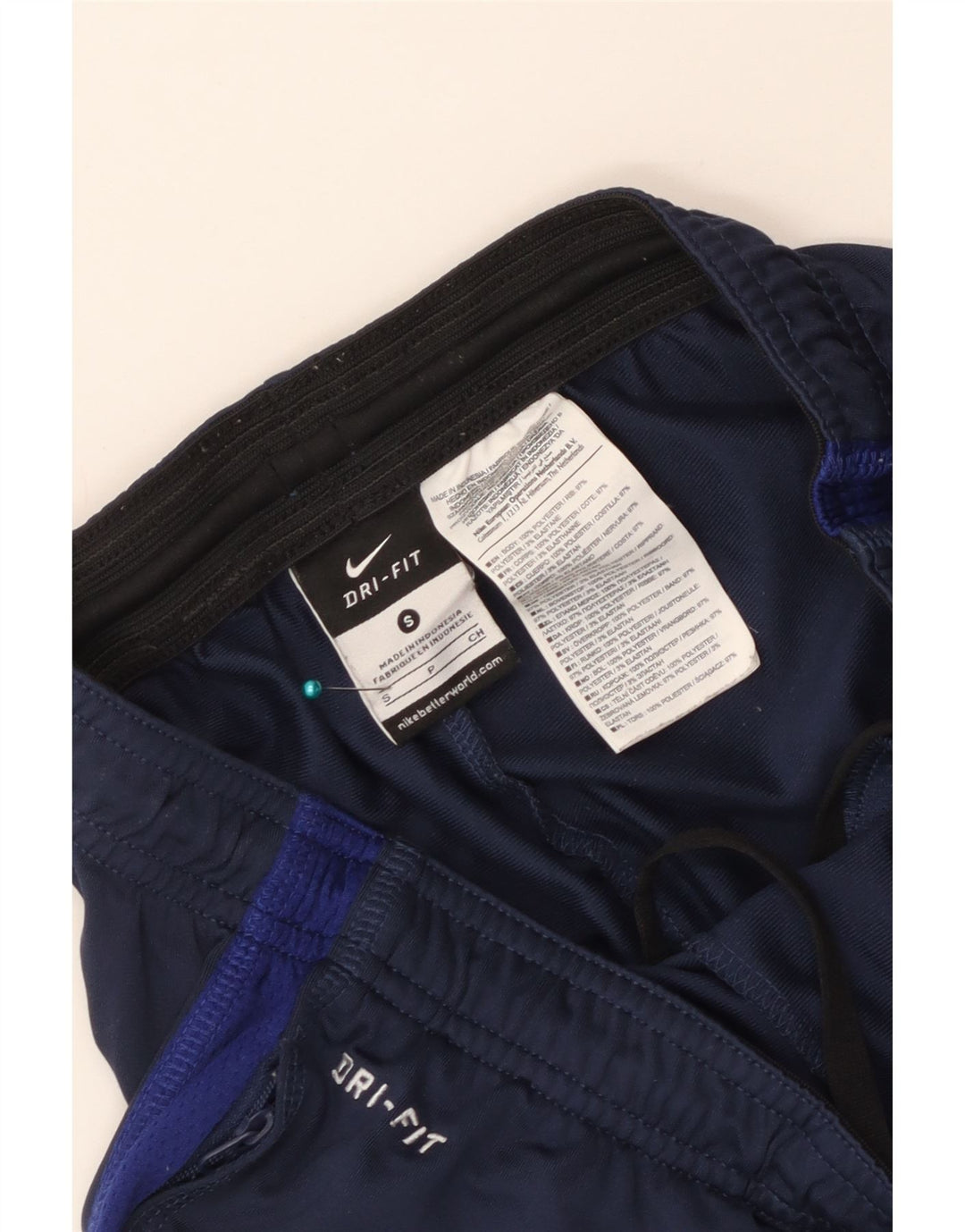 Nike England-Trainingshose für Herren, Größe S, Marineblau, Farbblock-Polyester