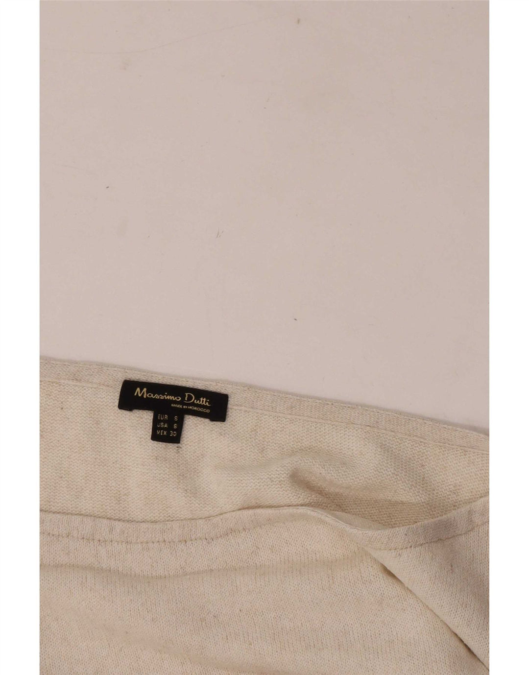 Massimo Dutti Damen Bluse Top UK 10 Small Beige