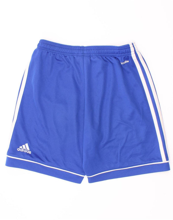 Adidas Jungen Climalite Sport Shorts 11-12 Jahre Blau Polyester