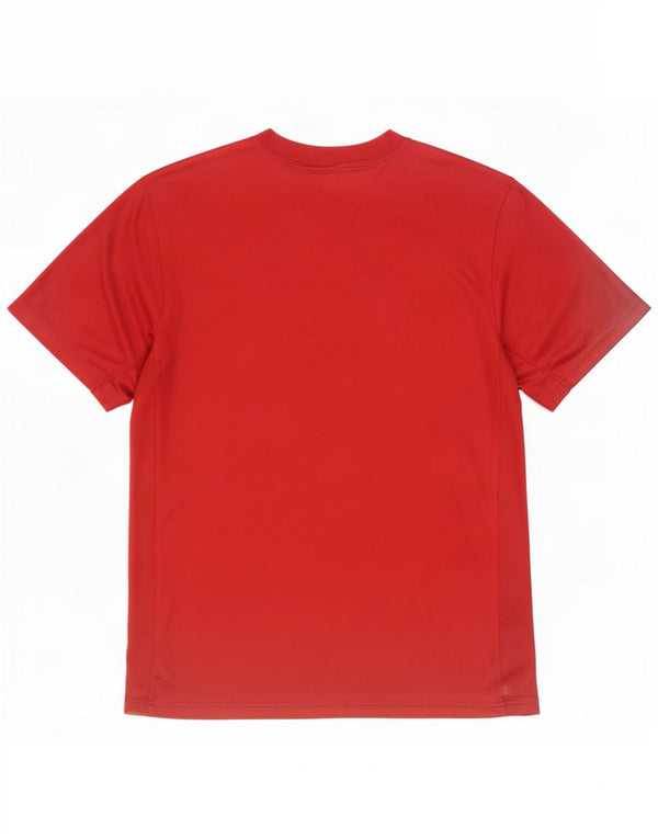 Nike Herren Dri Fit T-Shirt Top, großes rotes Polyester