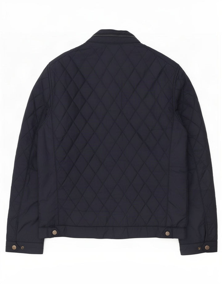 Zara Herren-Steppjacke mit Kapuze, UK 40, Größe L, Marineblau