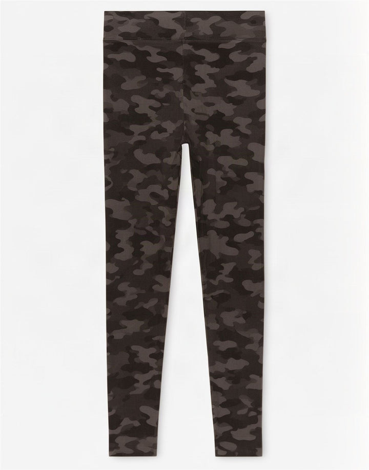 Marks & Spencer Damen Leggings UK 12 Mittelgraue Camouflage-Viskose