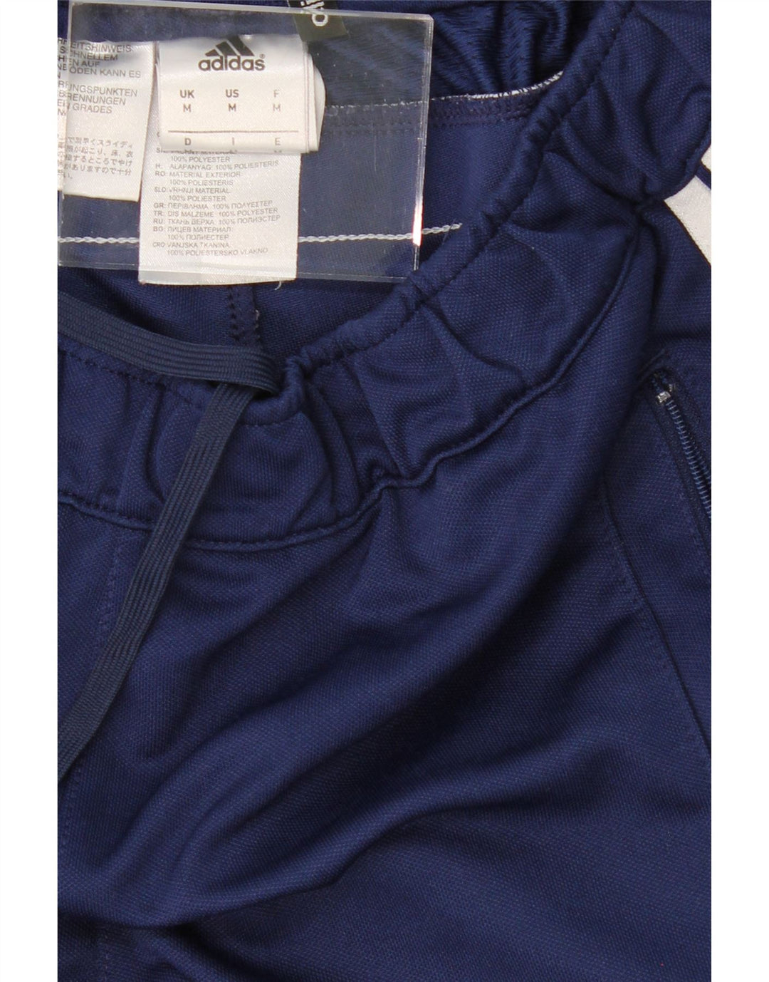 ADIDAS Mens Tracksuit Trousers Medium  Navy Blue Polyester Vintage Adidas and Second-Hand Adidas from Messina Hembry 