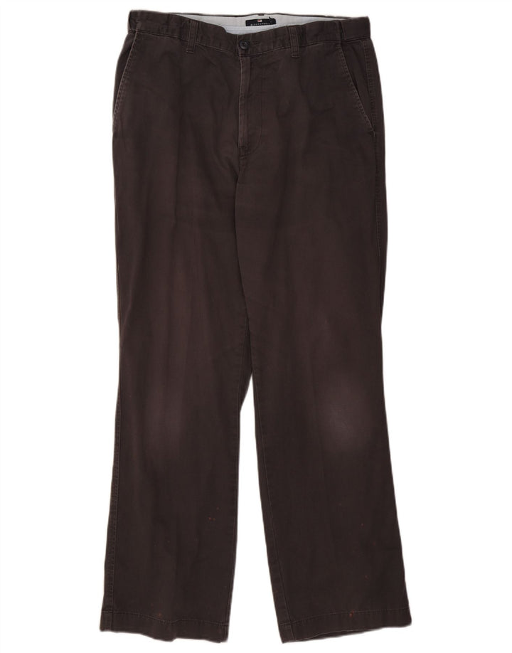 Marks & Spencer Herren Blue Harbour Gerade Chinohose W34 L31 Schwarz