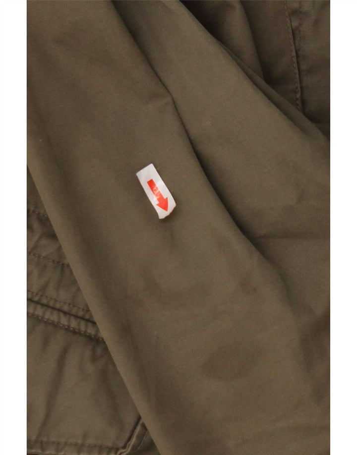 Marks & Spencer Damen Utility-Jacke UK 44 2XL Khaki Baumwolle