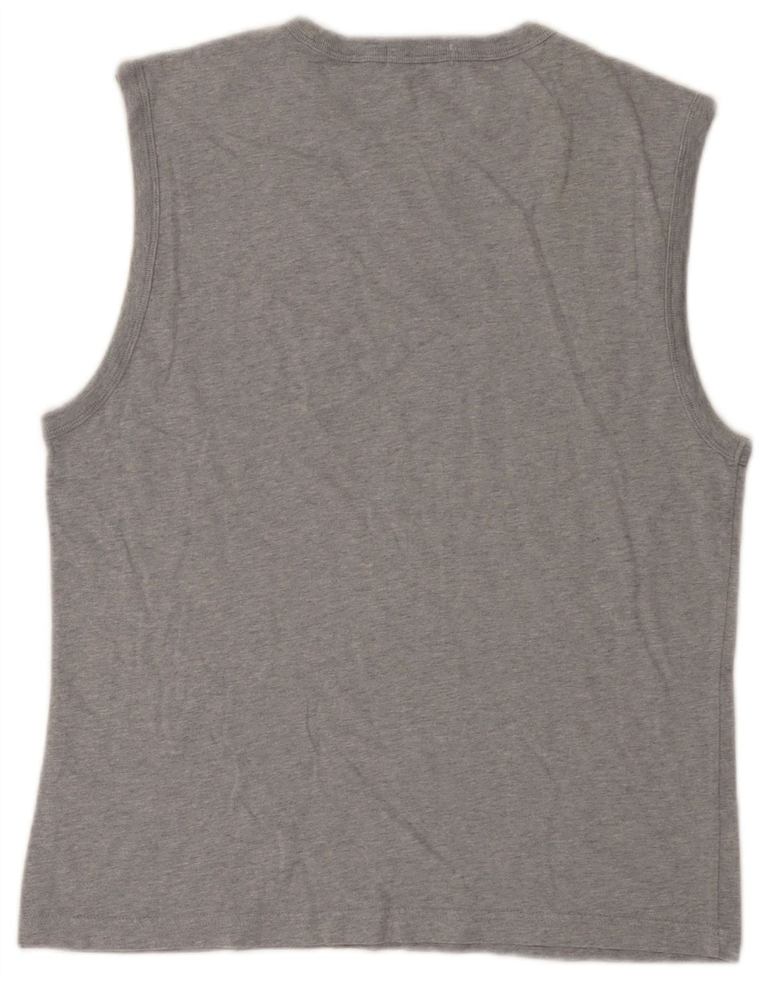 Gas Womens Graphic Vest Top UK 14 Große graue Baumwolle