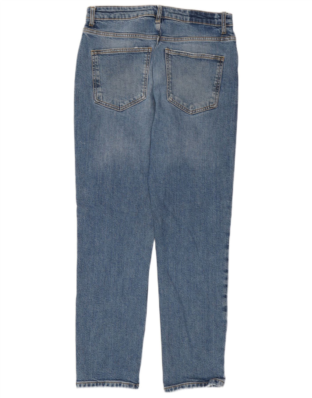 Zara Damen High Rise Tapered Jeans EU 40 Medium W30 L28 Blau