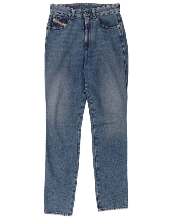 Diesel Damen High Waist Slim Straight Jeans W26 L30 Blaue Baumwolle