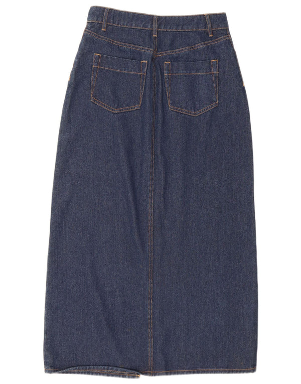 Karen Millen Womens Petite Denim Rock UK 8 Small W26 Navy Blue Classic