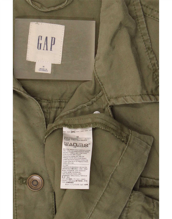Gap Damen Utility-Hemd UK 14 Medium Khaki Tencel