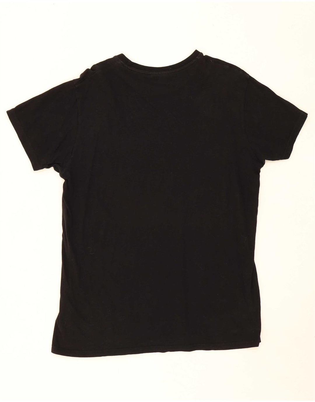 HUMMEL Mens Graphic T-Shirt Top Large Black Cotton
