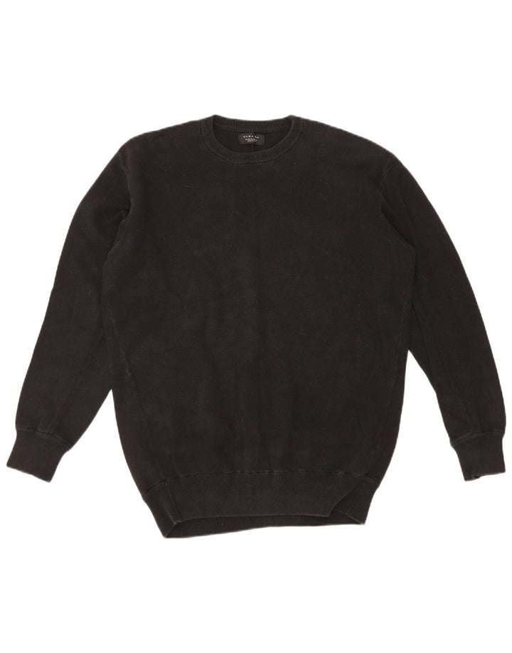 Zara Herren Sweatshirt Pullover Medium Schwarz