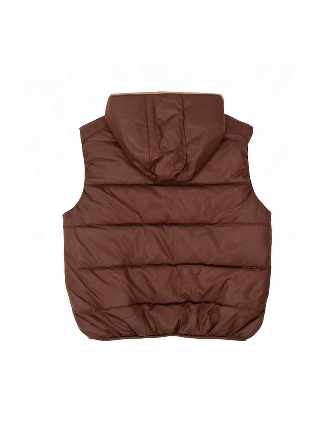 Zara Jungen-Weste mit Kapuze, gepolstert, 13–14 Jahre, groß, braunes Polyester