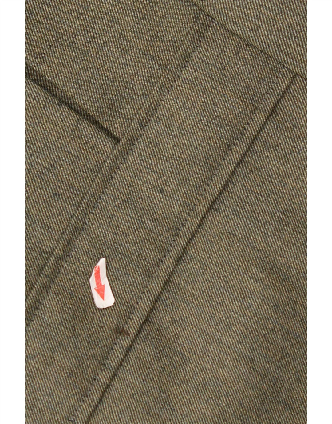 Vintage Herren 3-Knopf-Blazerjacke UK 38 Medium Khaki Colourblock