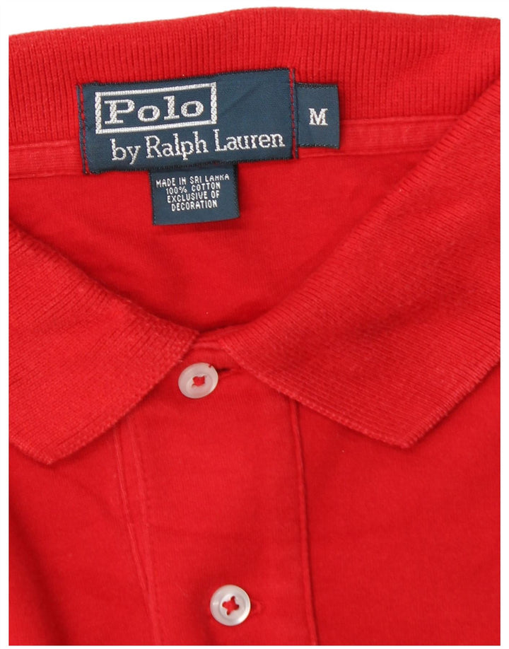 Polo Ralph Lauren Herren-Poloshirt aus mittelroter Baumwolle