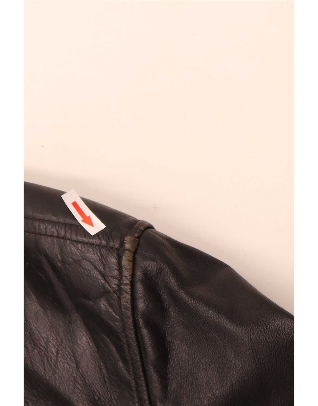Vintage Herren Lederjacke IT 48 Medium Schwarz